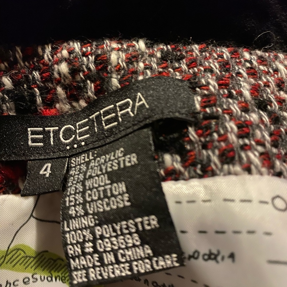 Etcetera Tweed Jacket - image 7